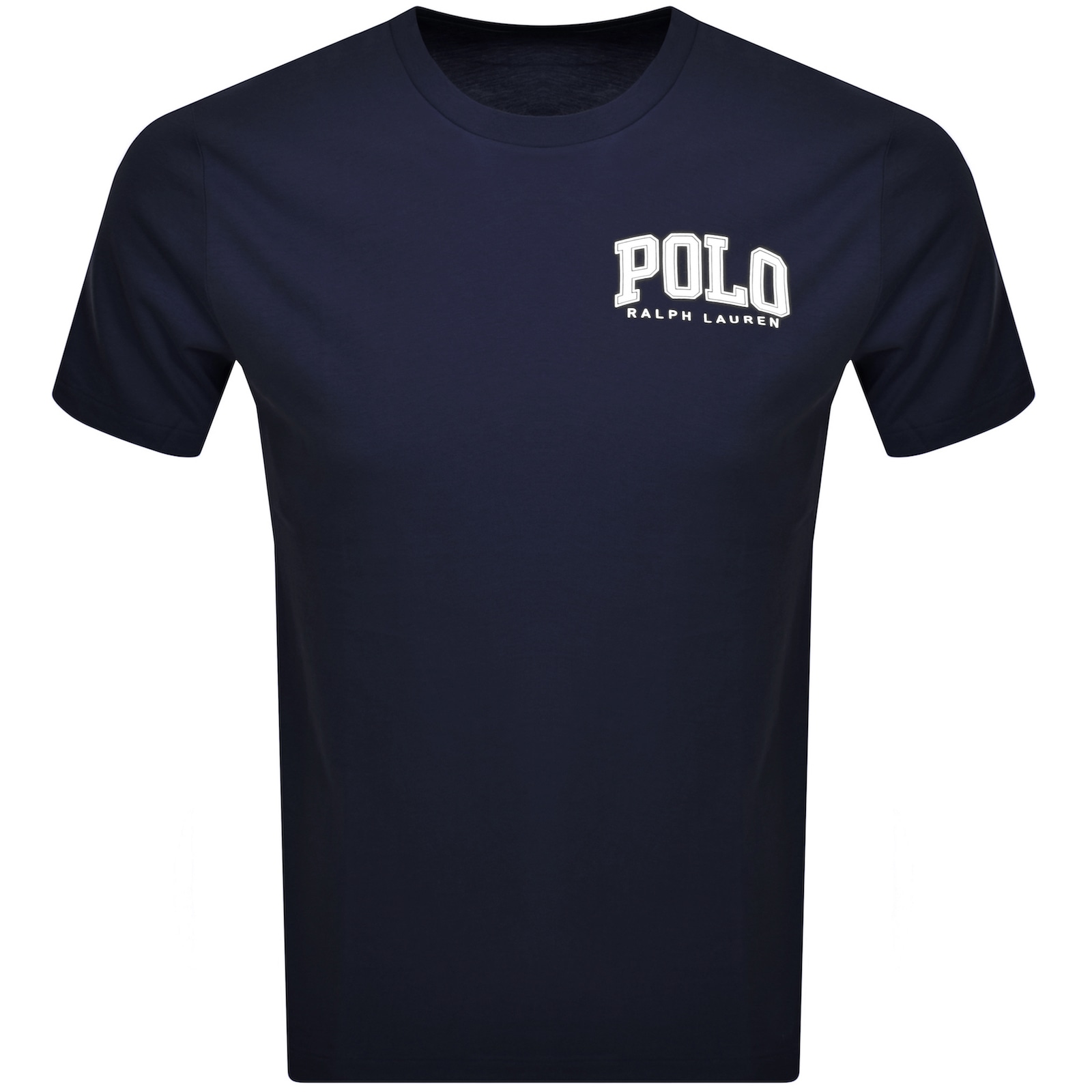 Shop Ralph Lauren Logo Crew Neck T Shirt Navy