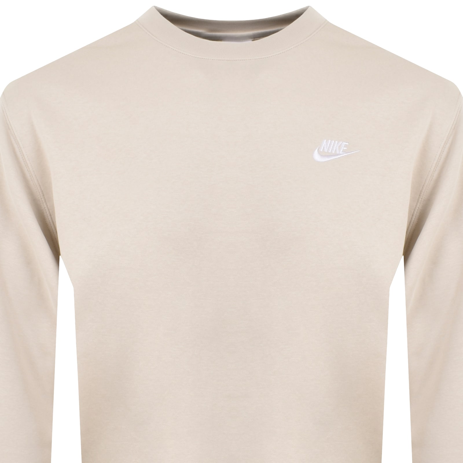 NIKE NIKE CREW NECK CLUB SWEATSHIRT BEIGE 