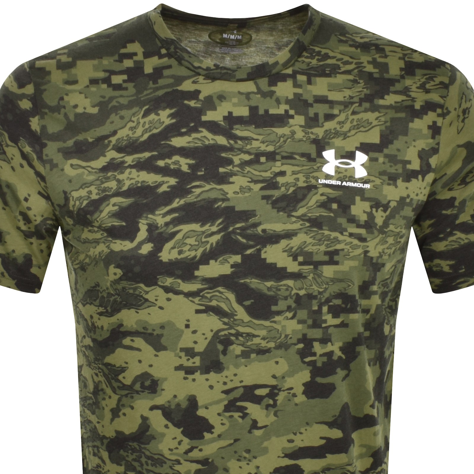 UNDER ARMOUR UNDER ARMOUR CAMO SHORT SLEEVE T SHIRT GREEN 