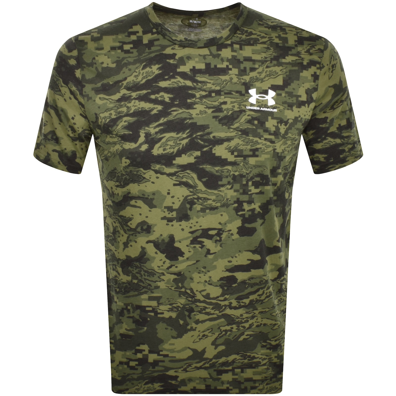 UNDER ARMOUR UNDER ARMOUR CAMO SHORT SLEEVE T SHIRT GREEN 