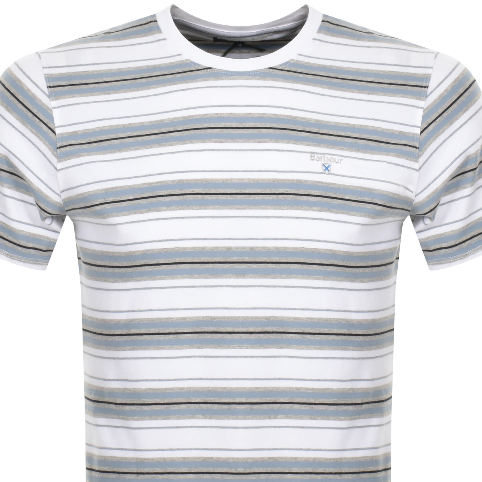 Shop Barbour Boldron Stripe T Shirt White