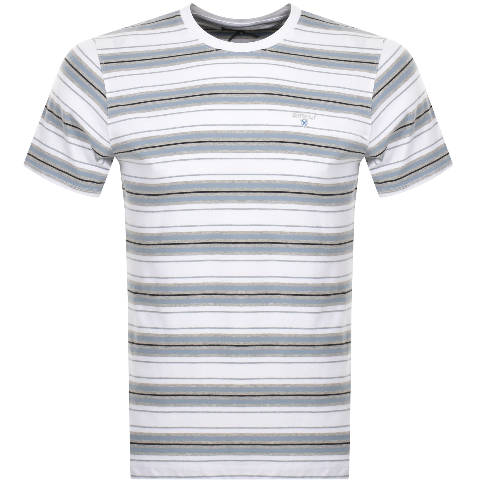 Shop Barbour Boldron Stripe T Shirt White