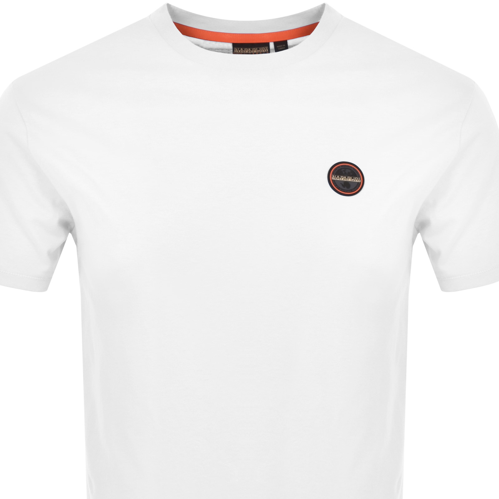 Shop Napapijri Salis Logo T Shirt White