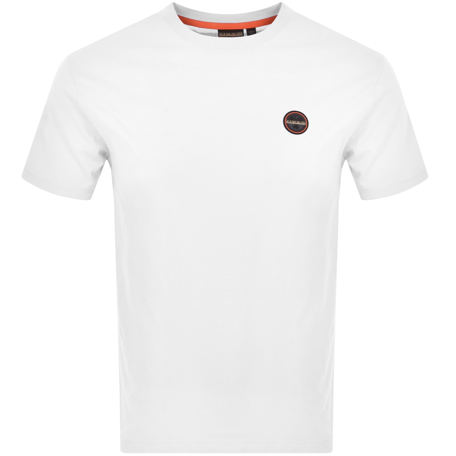 Shop Napapijri Salis Logo T Shirt White