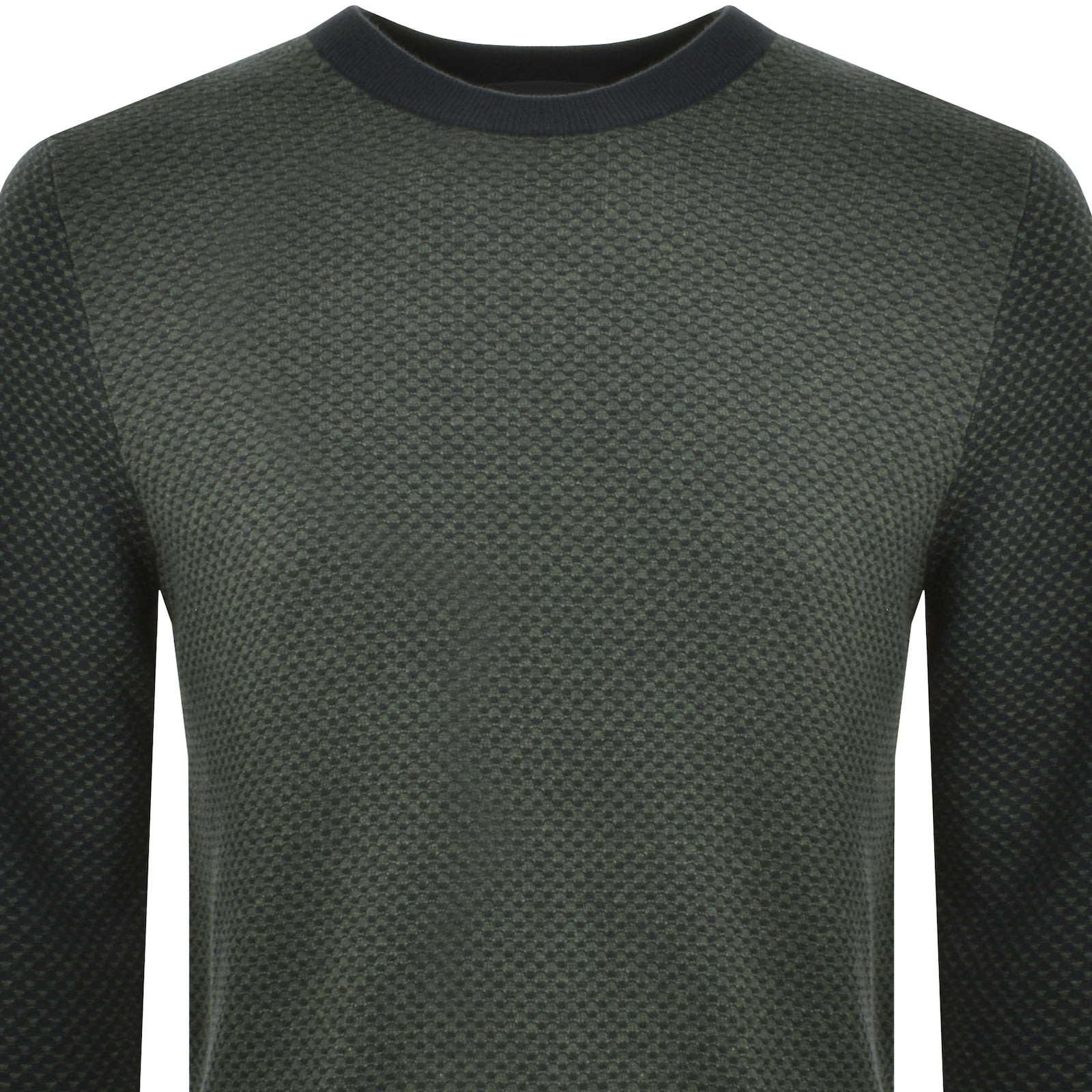 Shop Paul Smith Crew Neck Knit Jumper Green