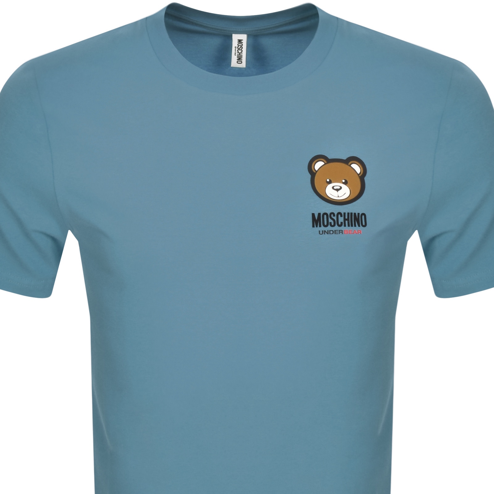 Shop Moschino Bear Logo T Shirt Blue