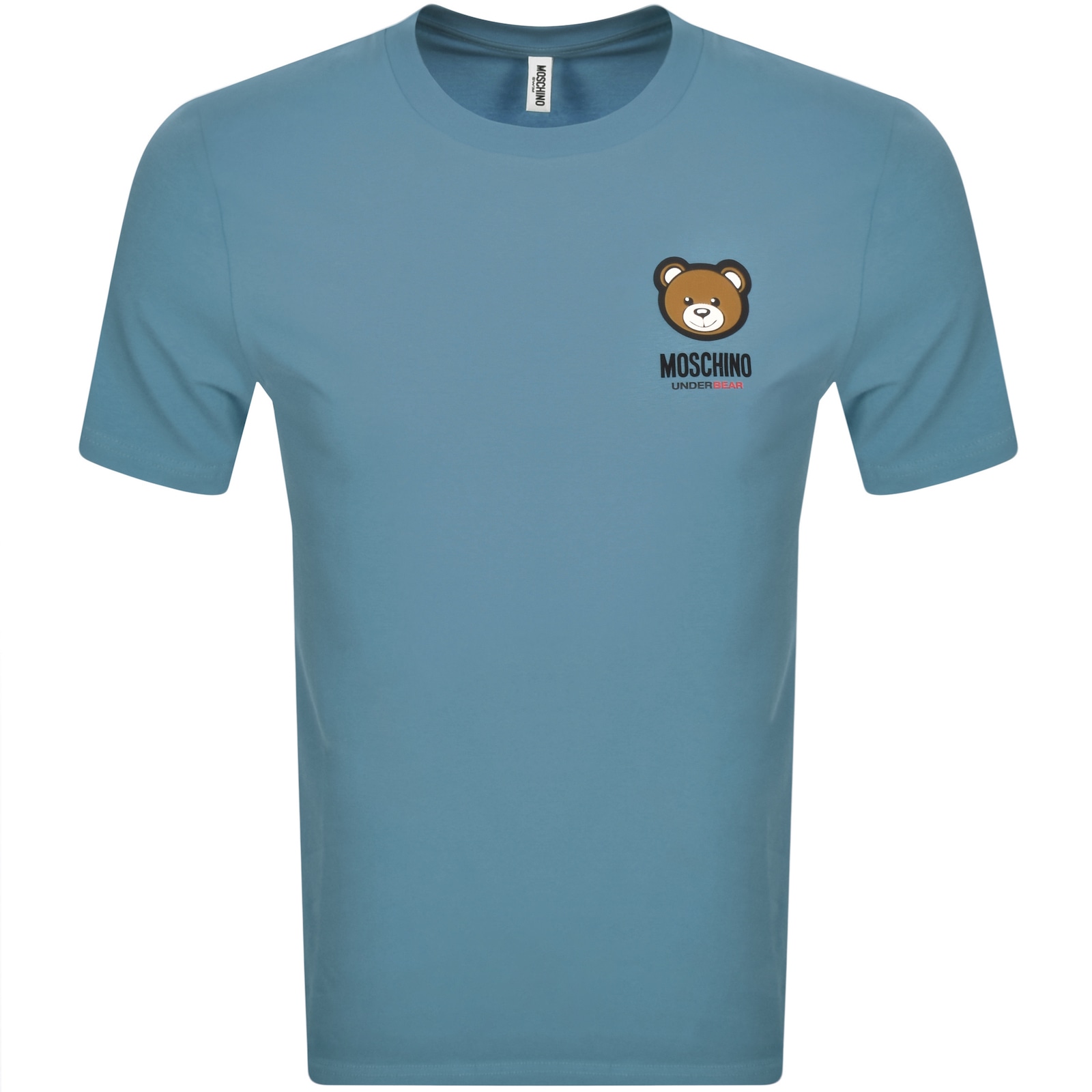 Shop Moschino Bear Logo T Shirt Blue