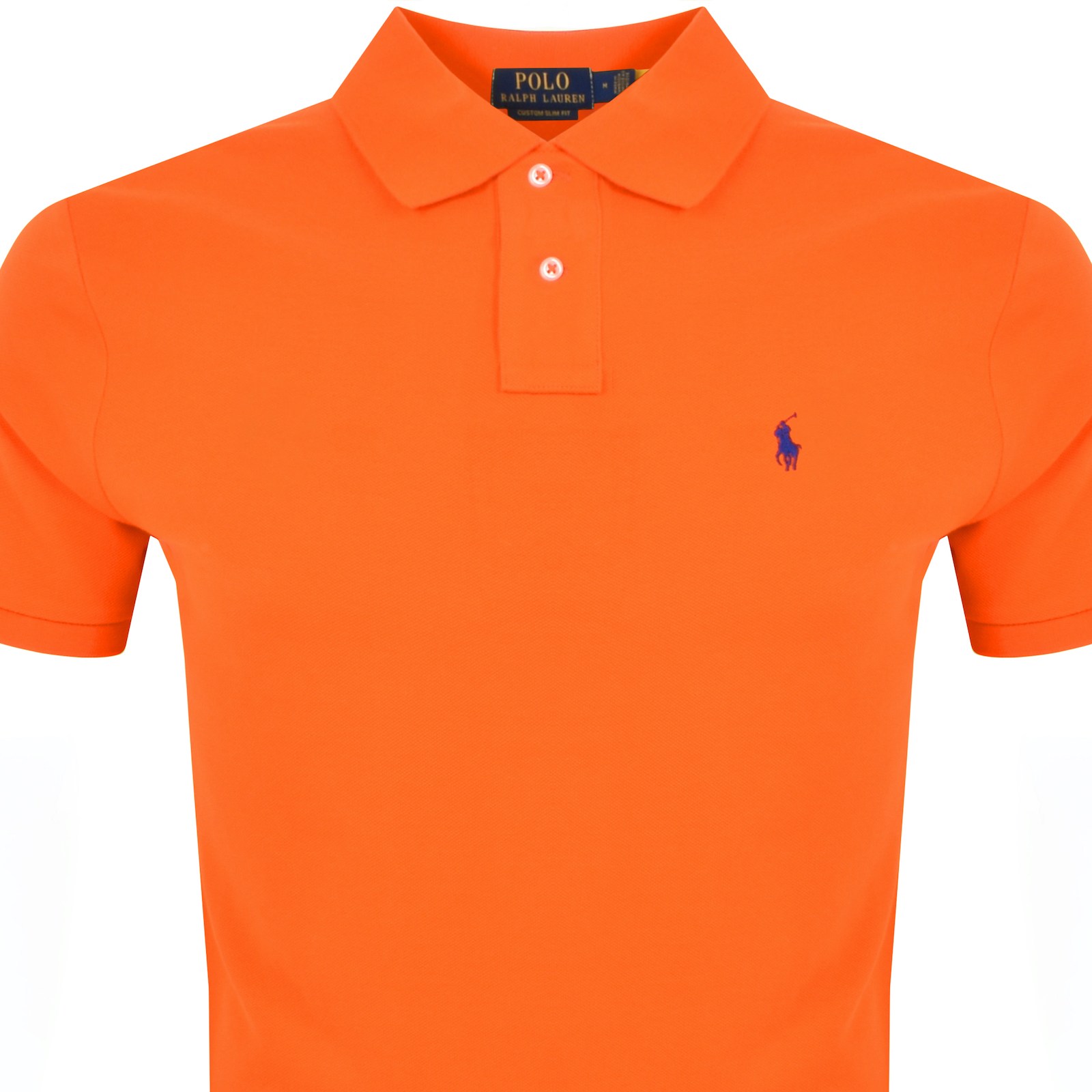 Shop Ralph Lauren Custom Slim Fit Polo T Shirt Orange