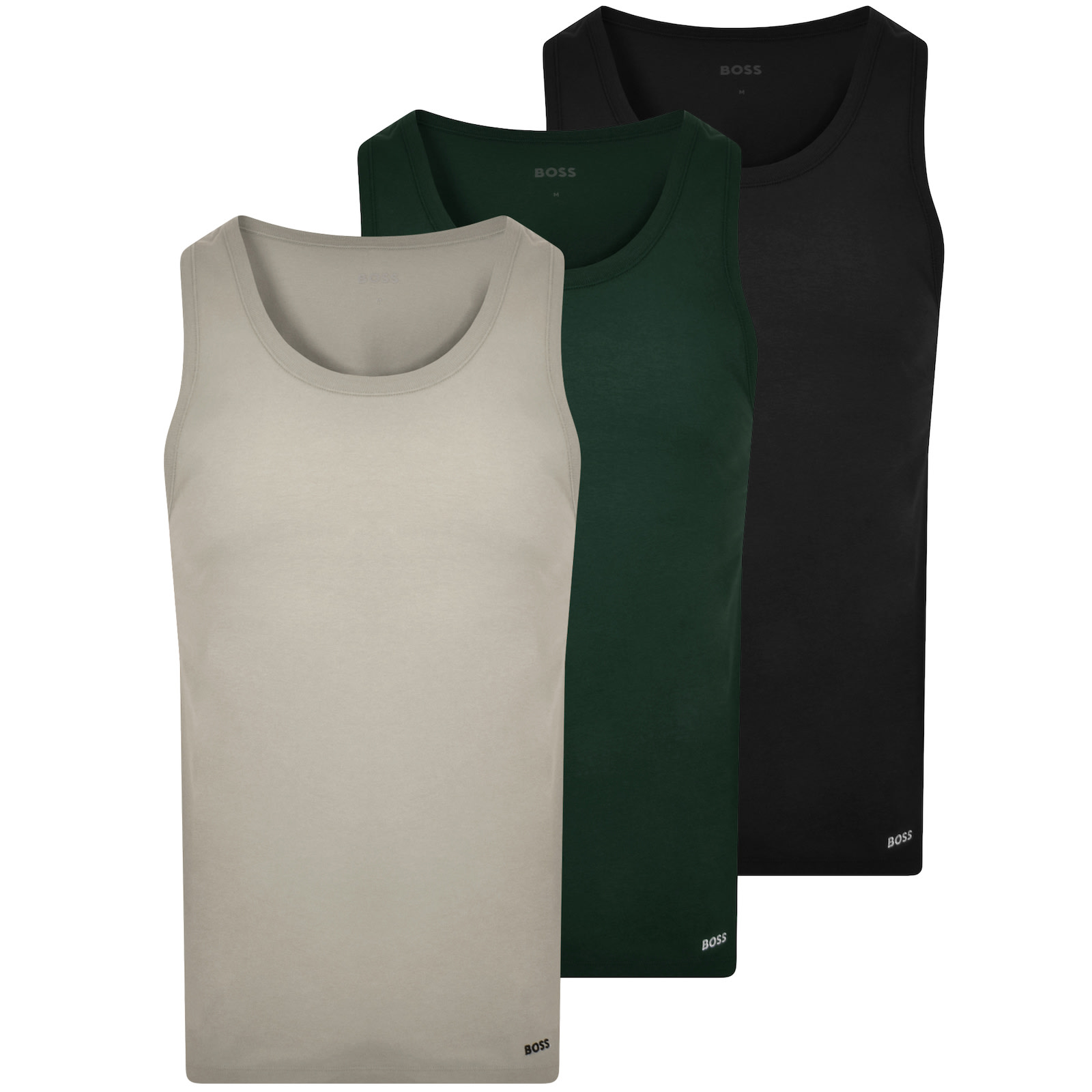 BOSS BUSINESS BOSS 3 PACK VEST T SHIRTS 