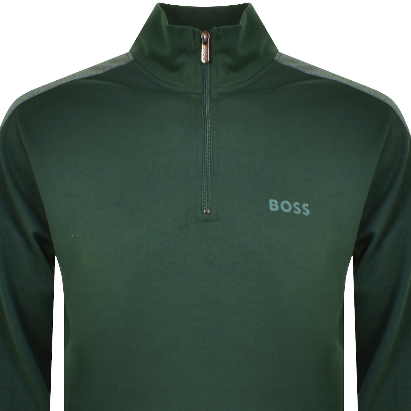 Shop Boss Business Boss Quarter Zip Sweatshirt Green