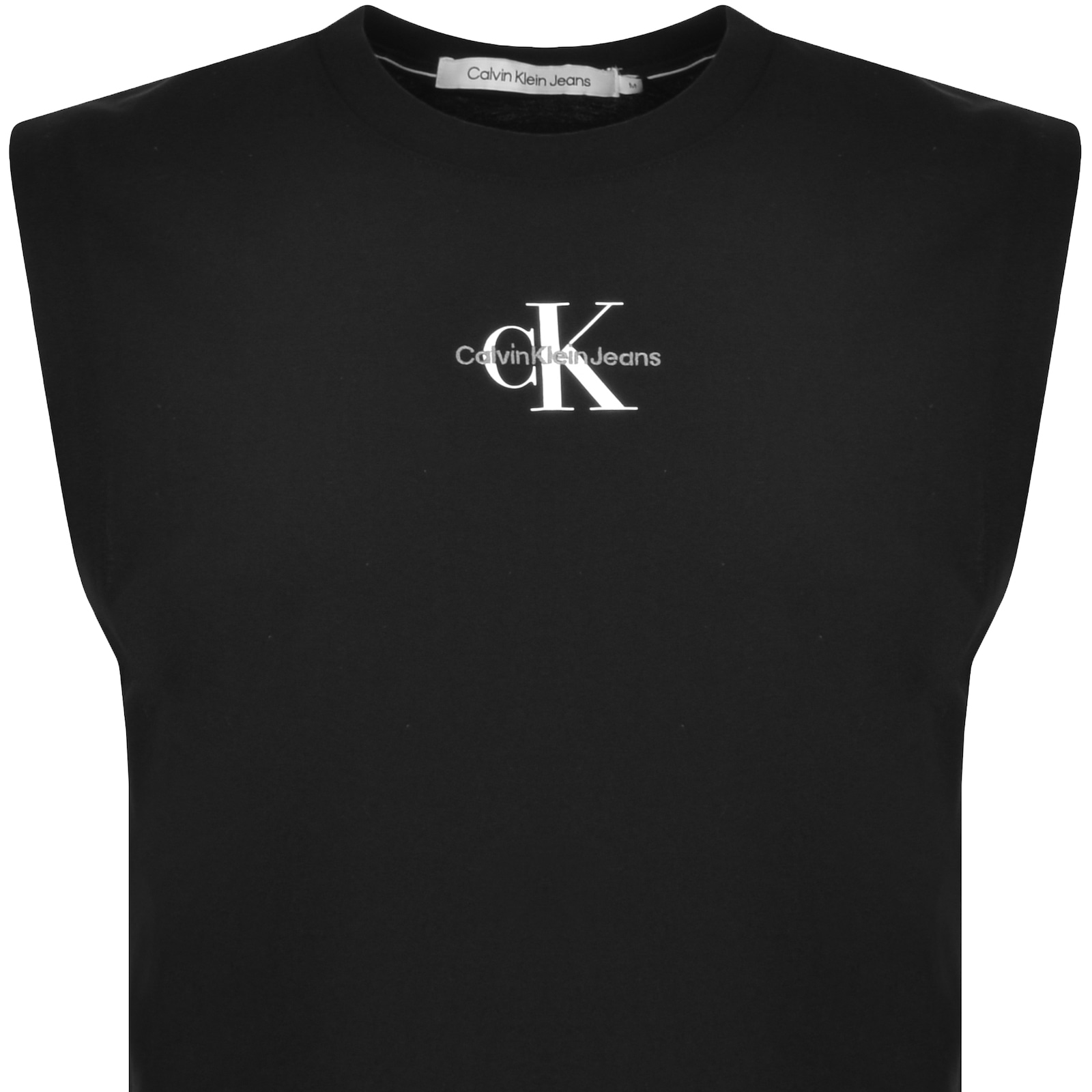 Shop Calvin Klein Jeans Logo Vest Black