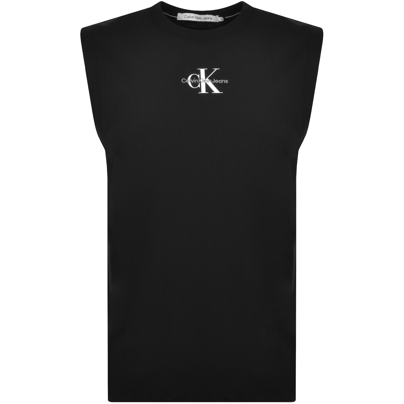 Shop Calvin Klein Jeans Logo Vest Black