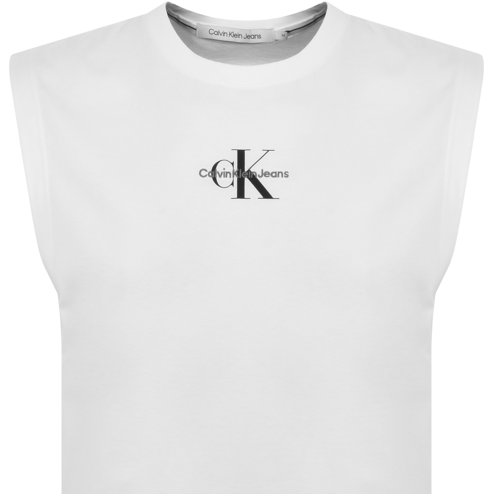 Shop Calvin Klein Jeans Logo Vest White