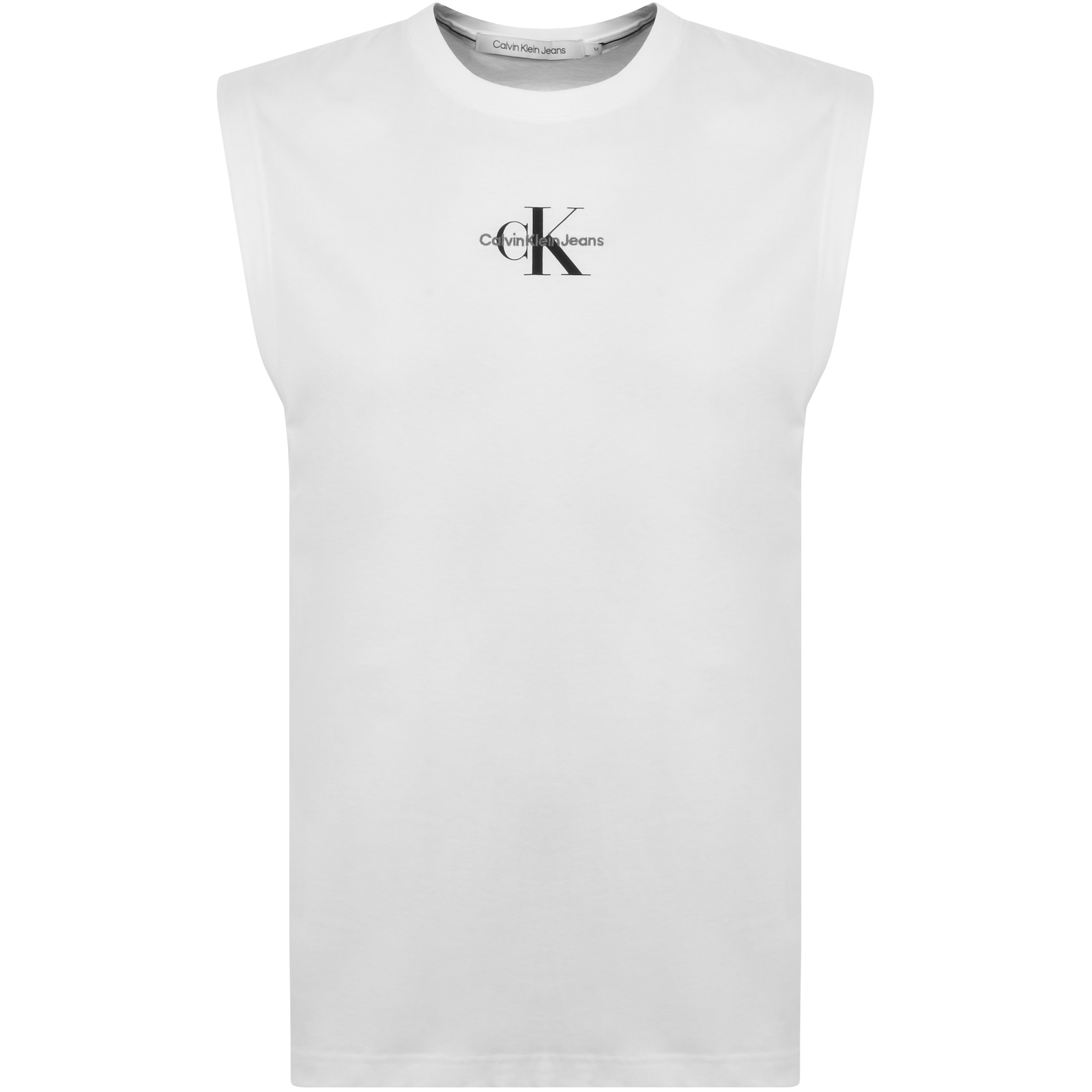 Shop Calvin Klein Jeans Logo Vest White