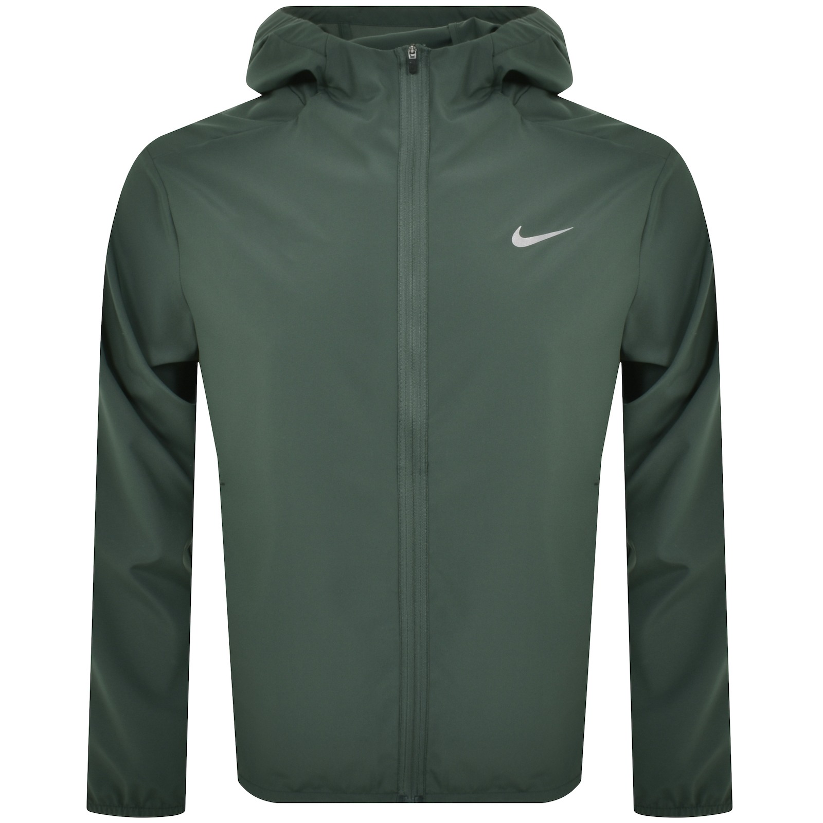Nike Training Hooded Fitness Jacket Green In Vintage Green/silver