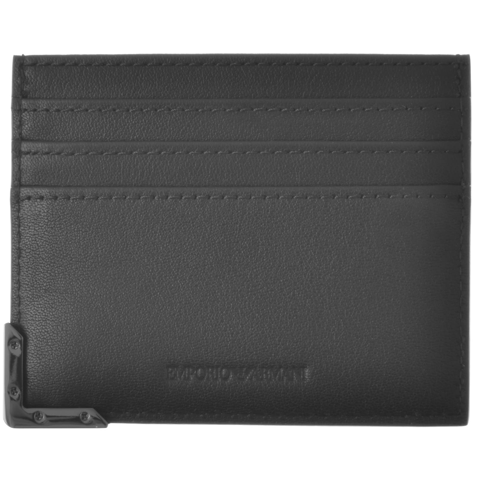 Shop Armani Collezioni Emporio Armani Card Holder Black