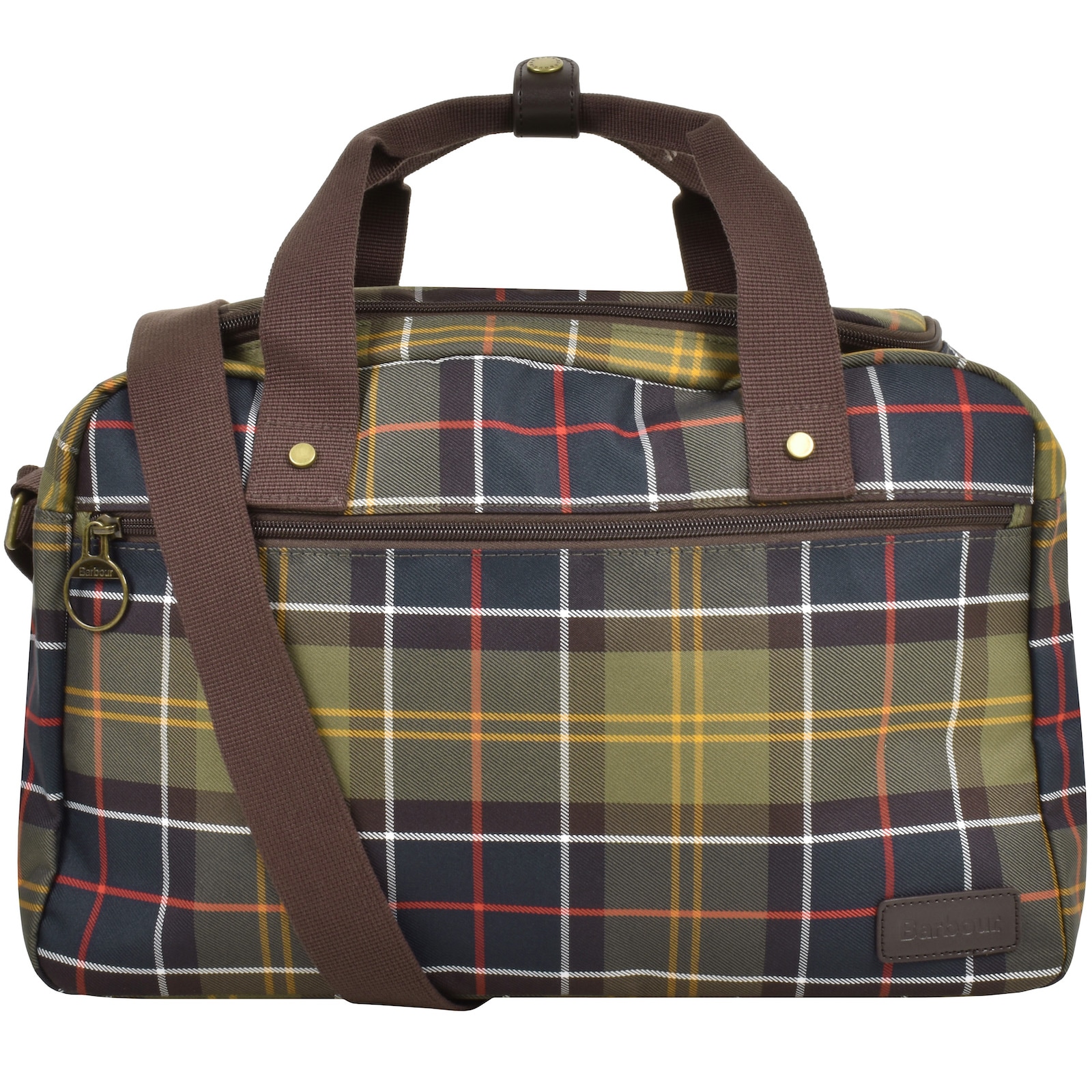 Shop Barbour Torridon Tartan Flight Bag In Green