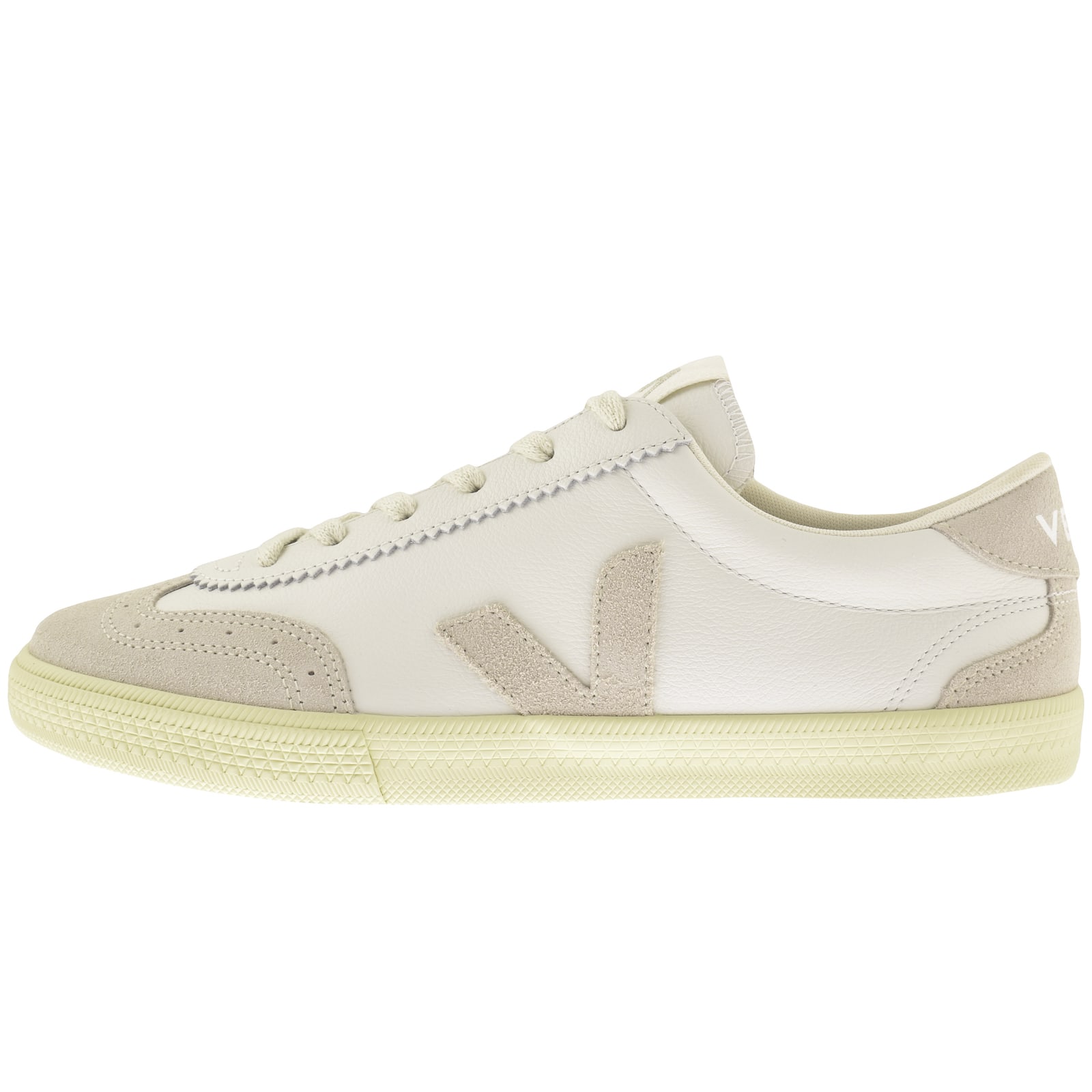 Shop Veja Volley Leather Trainers White