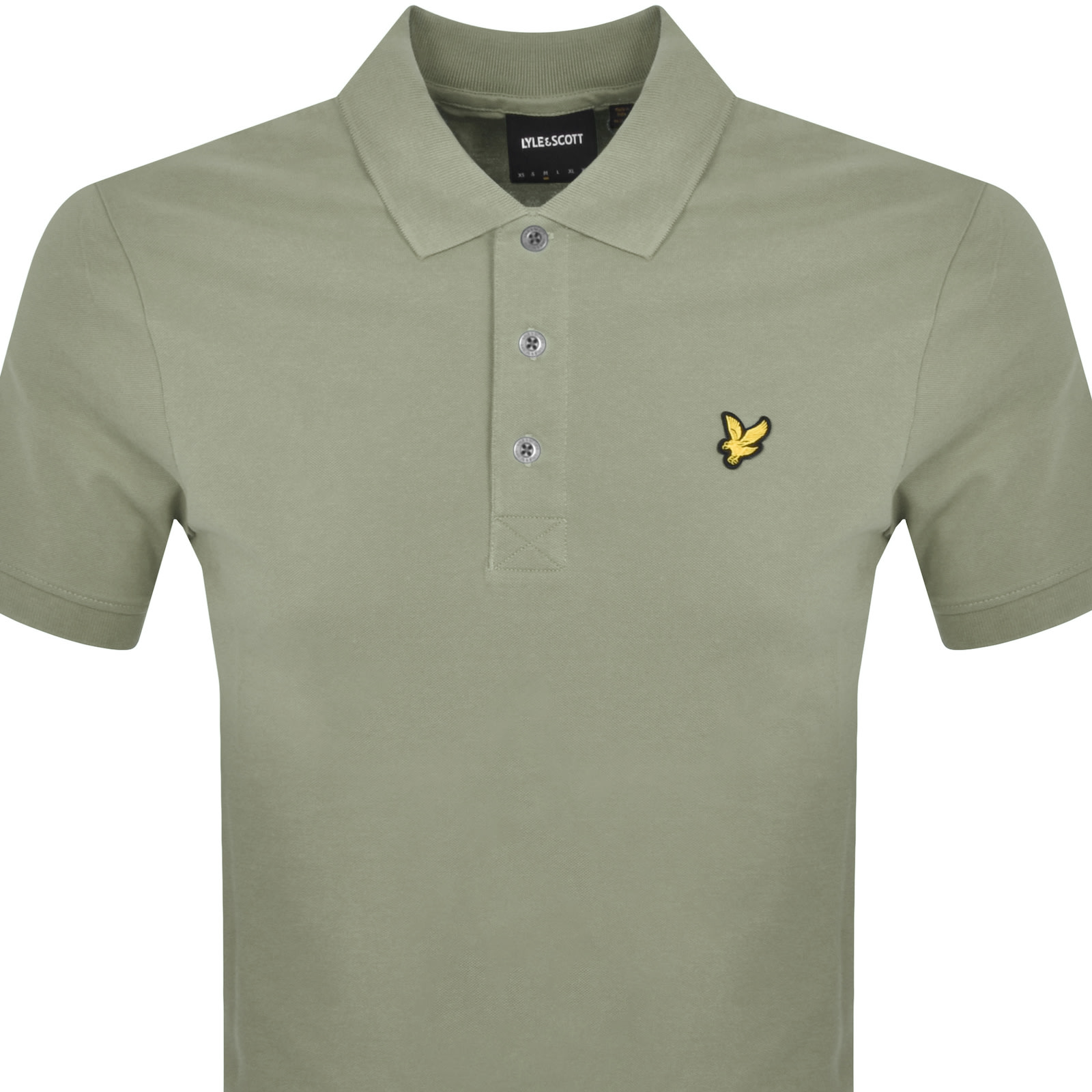 Shop Lyle & Scott Lyle And Scott Plain Polo T Shirt Green