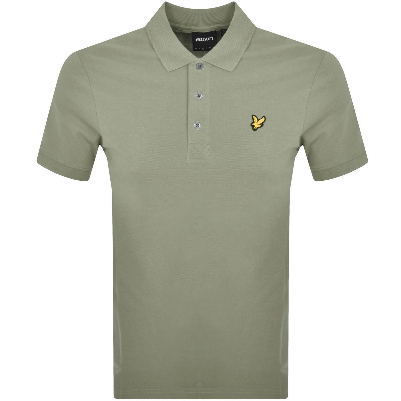 Shop Lyle & Scott Lyle And Scott Plain Polo T Shirt Green