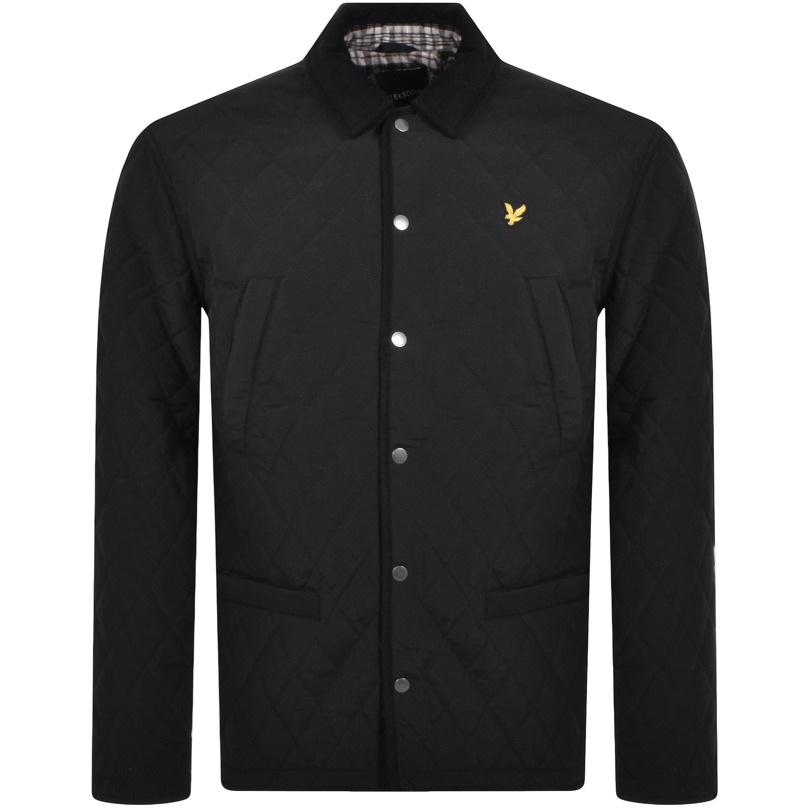 Shop Lyle & Scott Lyle And Scott Quilted Jacket Black