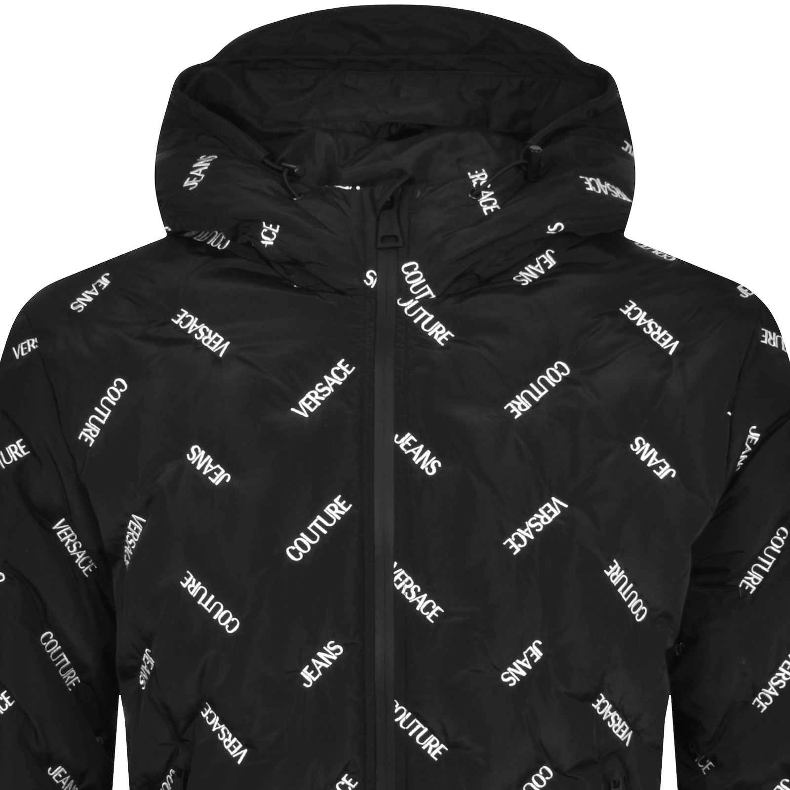 Versace Jeans Couture Logo Jacket Black In Black