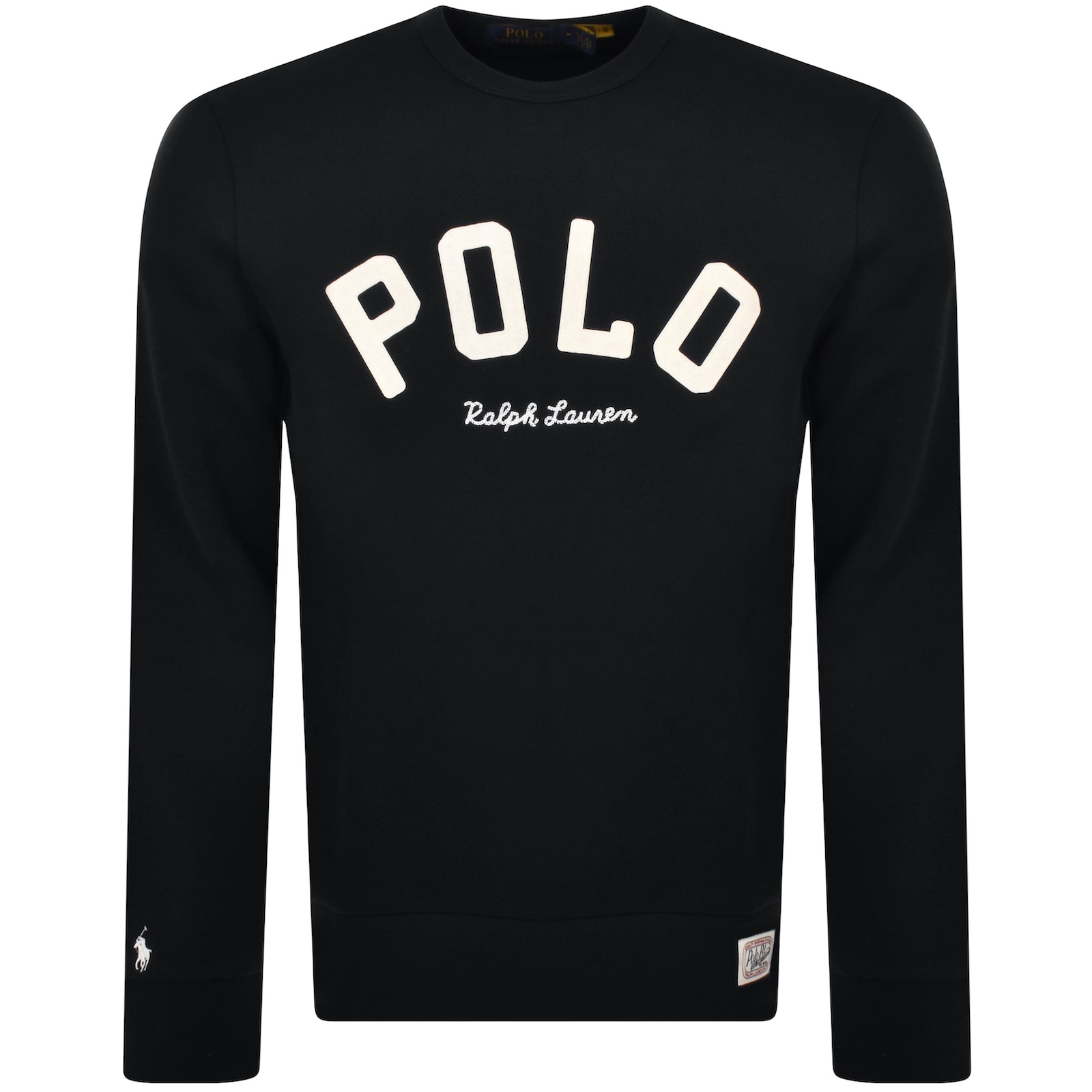 Shop Ralph Lauren Logo Sweatshirt Black