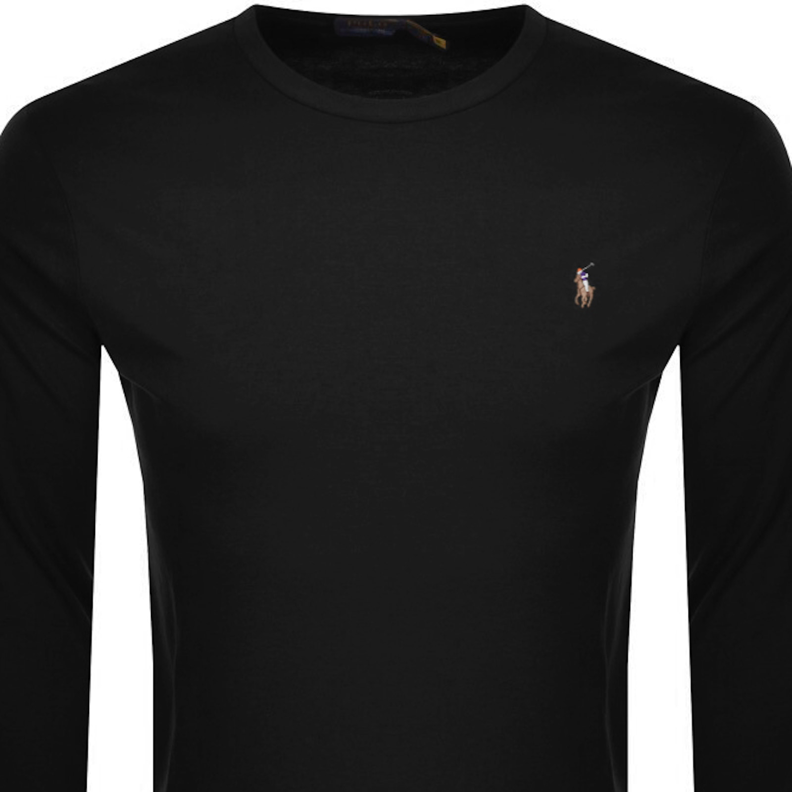 Shop Ralph Lauren Long Sleeved T Shirt Black