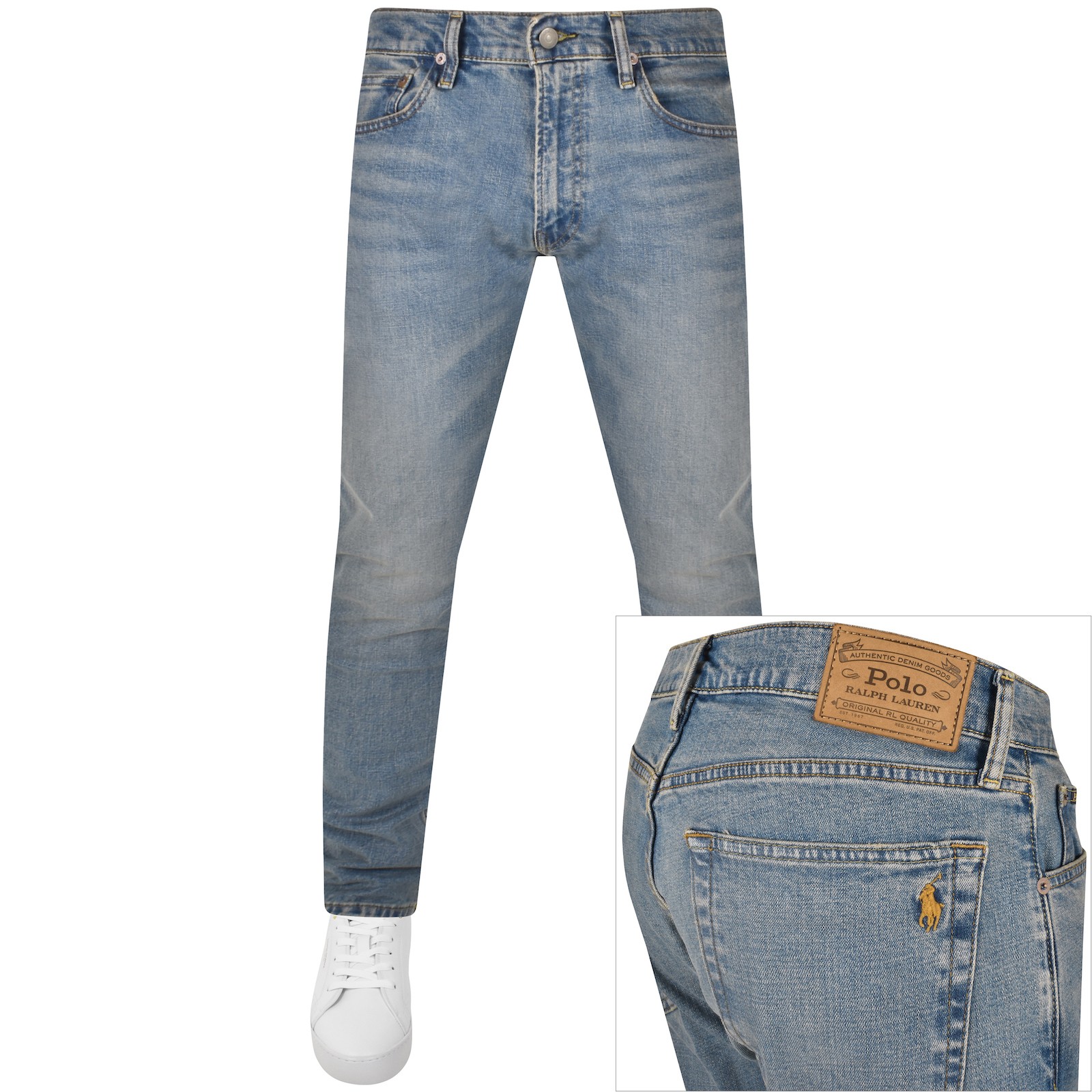 Shop Ralph Lauren Parkside Act Tapered Fit Jeans Blue