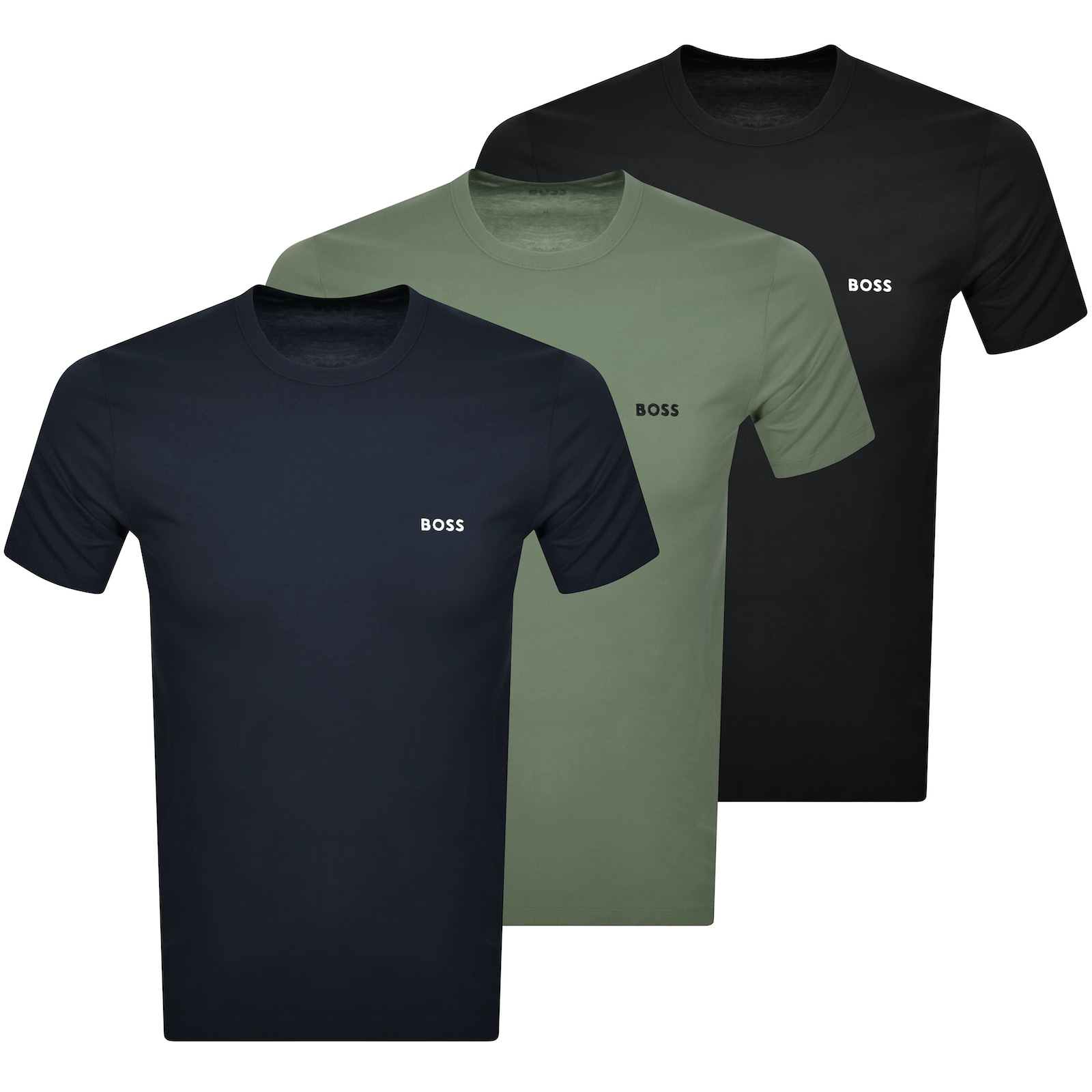 Shop Boss Business Boss 3 Pack Crew Neck T Shirts In Black