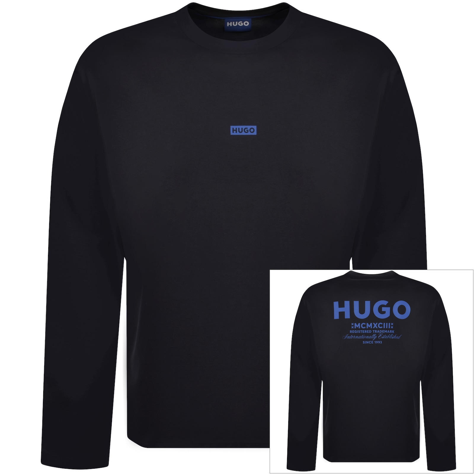 Shop Hugo Blue Nichaboso T Shirt Navy