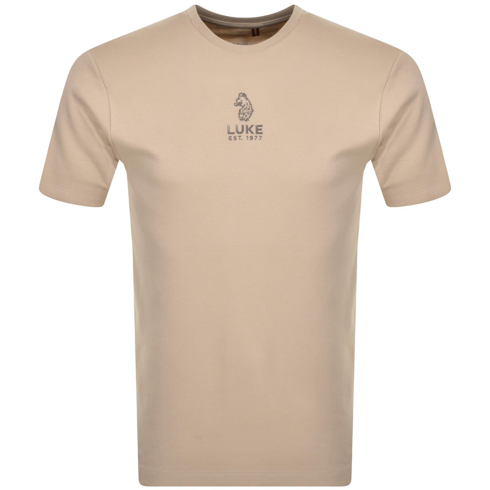 Luke 1977 Centre Fold T Shirt Beige In Beige