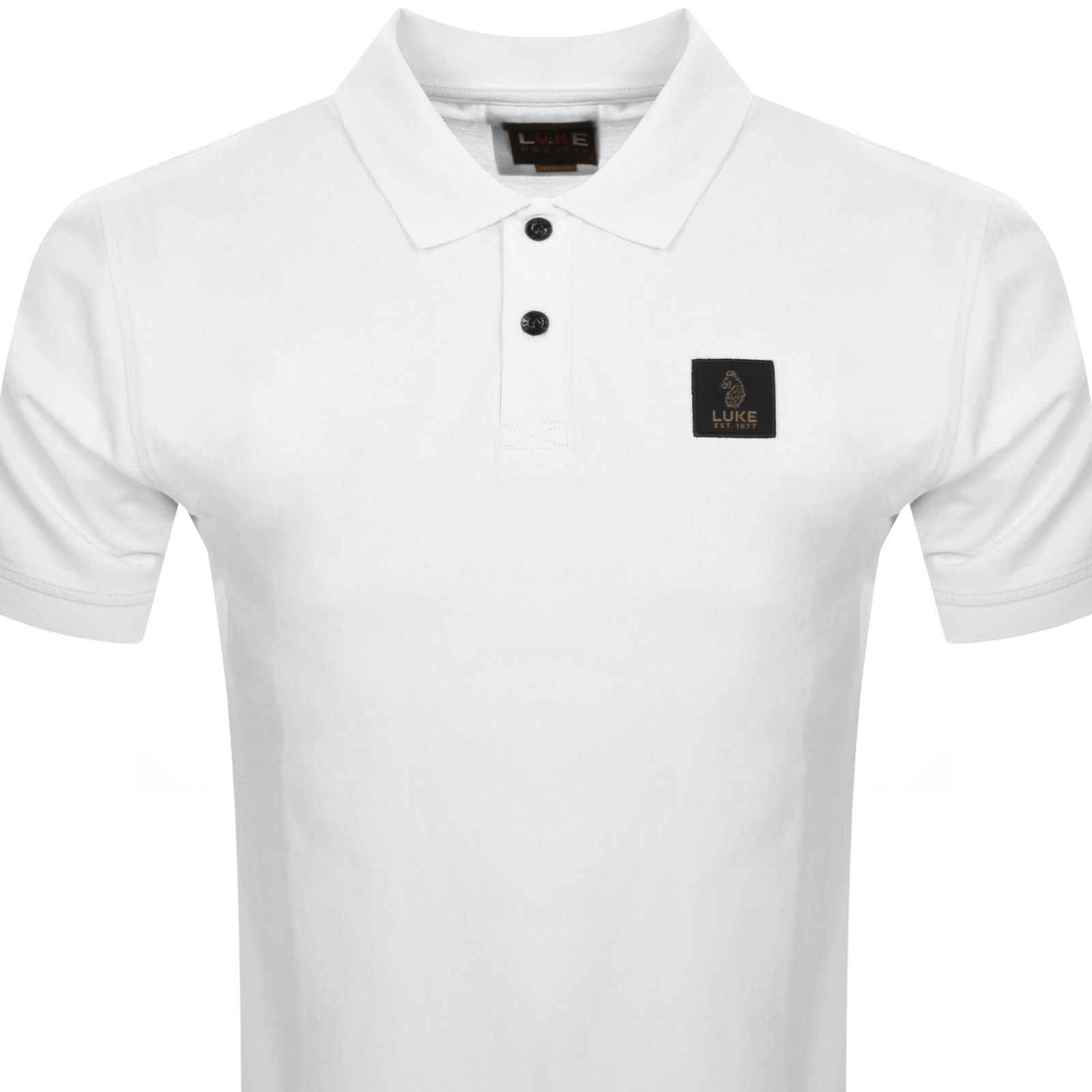 LUKE 1977 LUKE 1977 LAOS PATCH POLO T SHIRT WHITE 