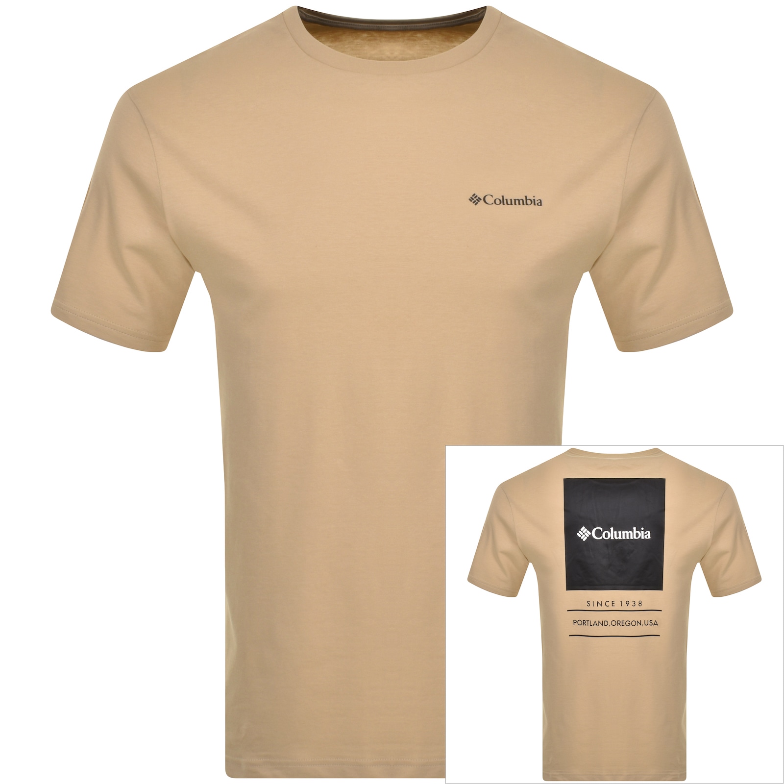 Shop Columbia Barton Springs Graphic T Shirt Beige