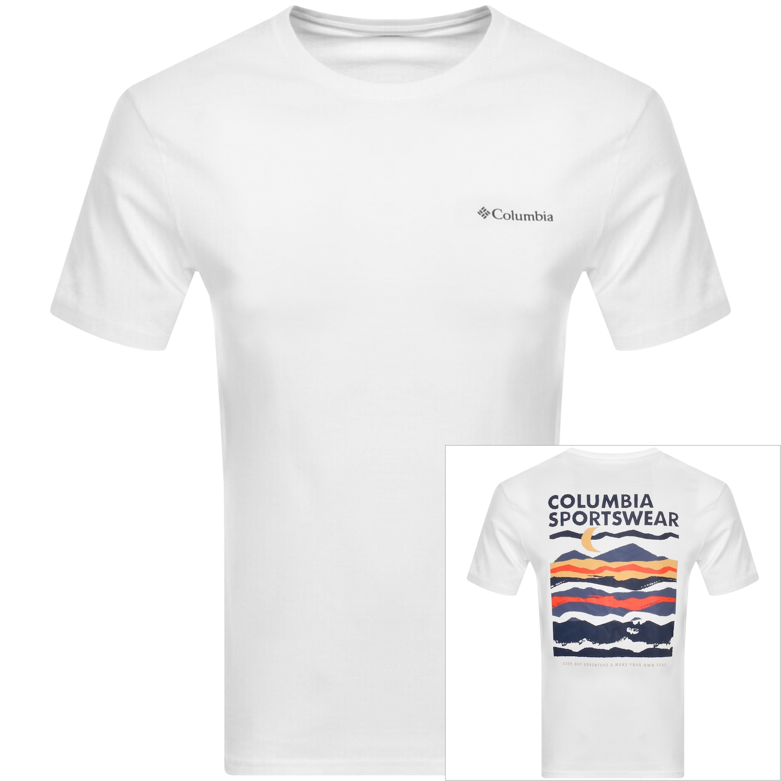 Shop Columbia Explorers Canyon T Shirt White