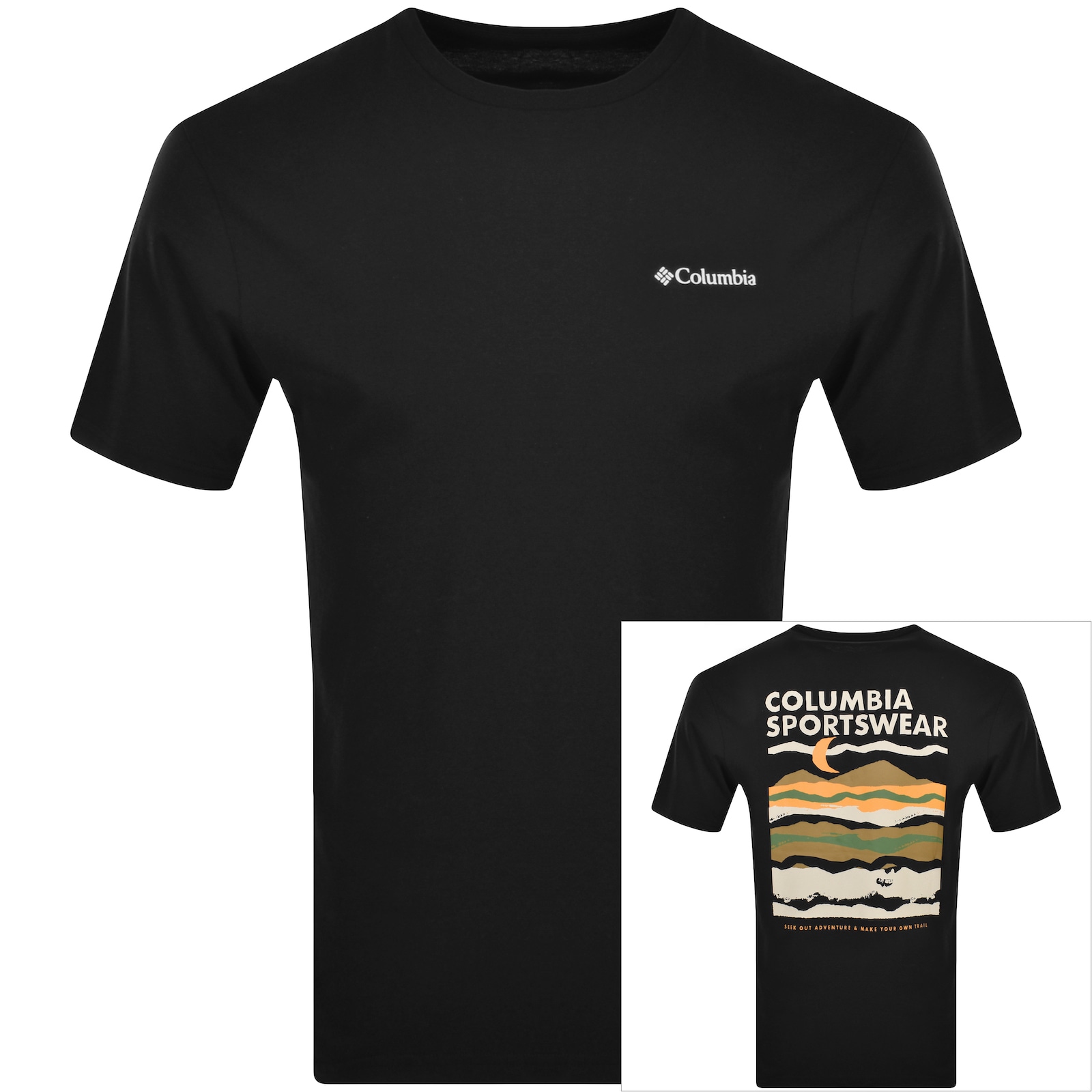 COLUMBIA COLUMBIA EXPLORERS CANYON T SHIRT BLACK 