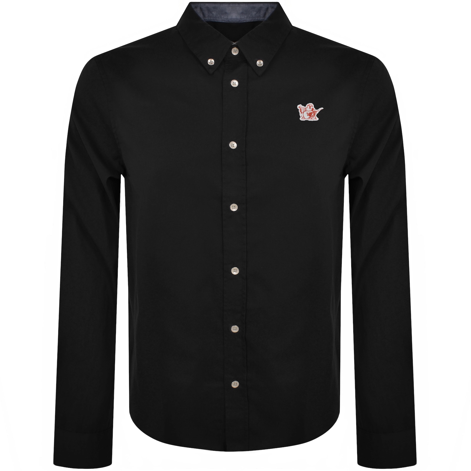 Shop True Religion Buddha Patch Shirt Black