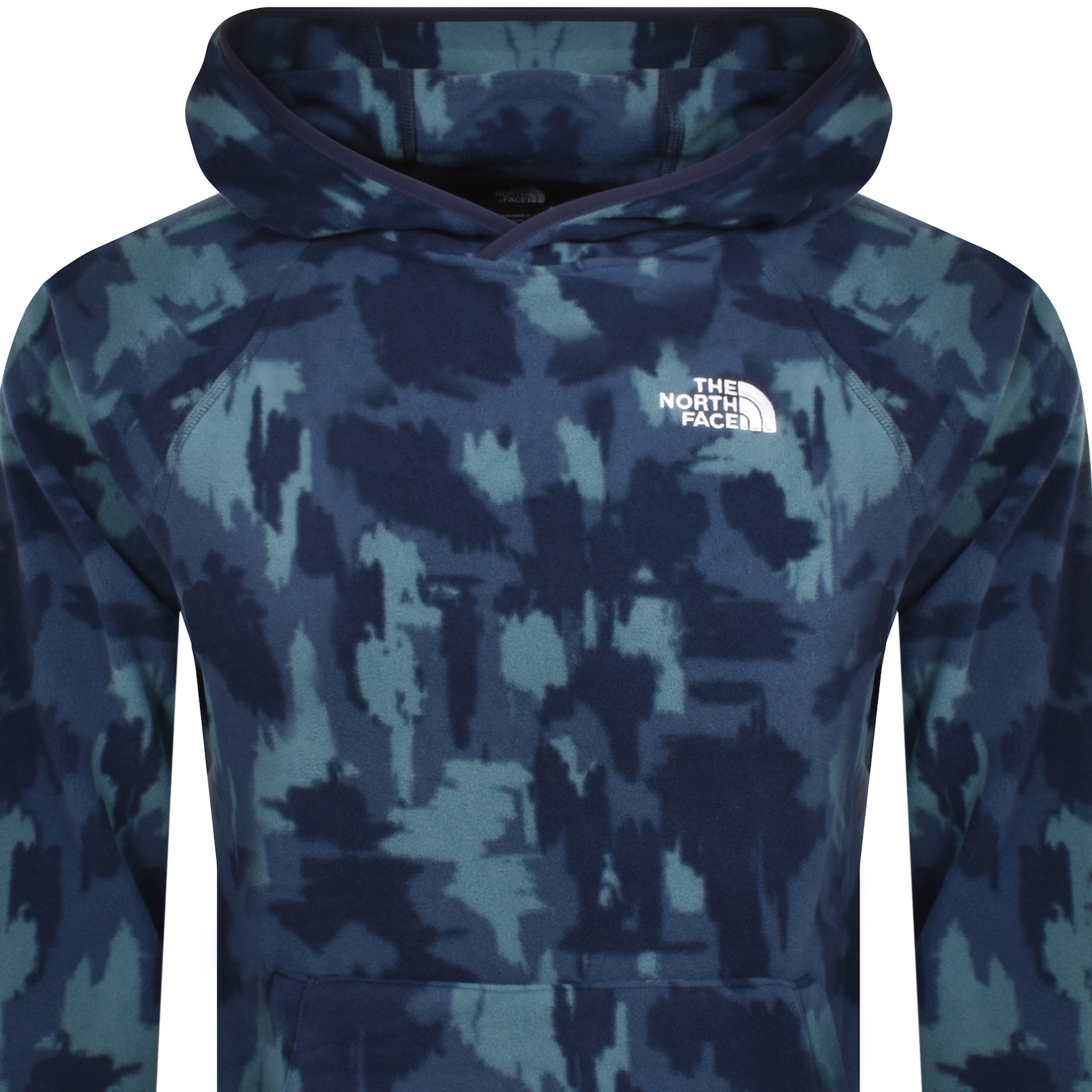 Shop The North Face Fleece Hoodie Blue