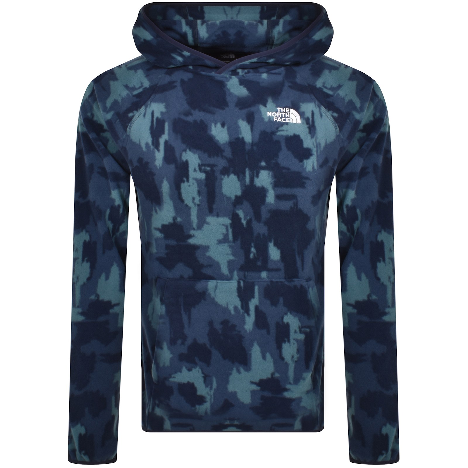 Shop The North Face Fleece Hoodie Blue