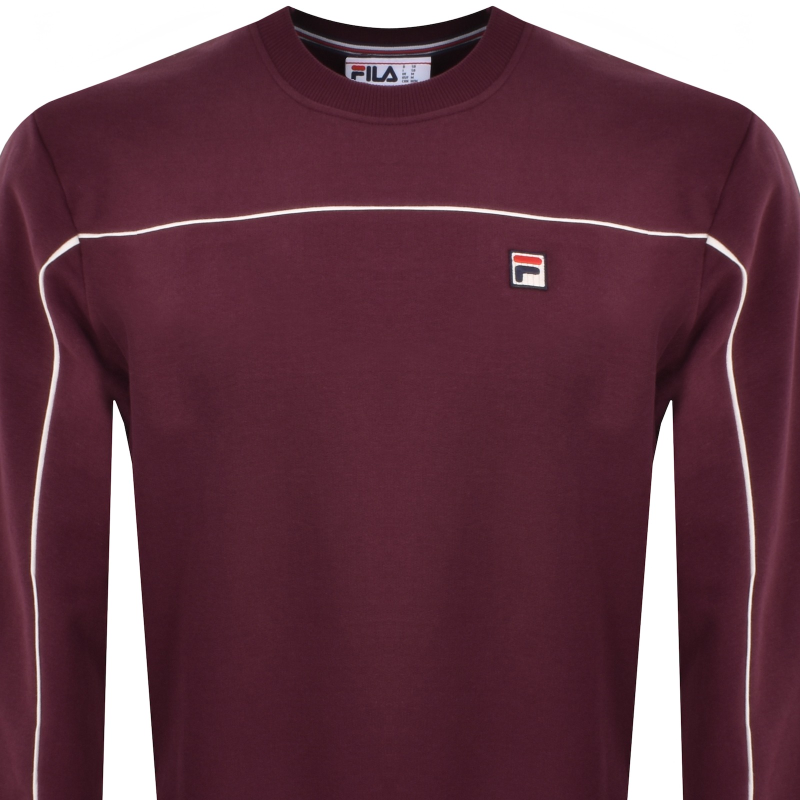 Shop Fila Vintage Adam Sweatshirt Maroon In Purple