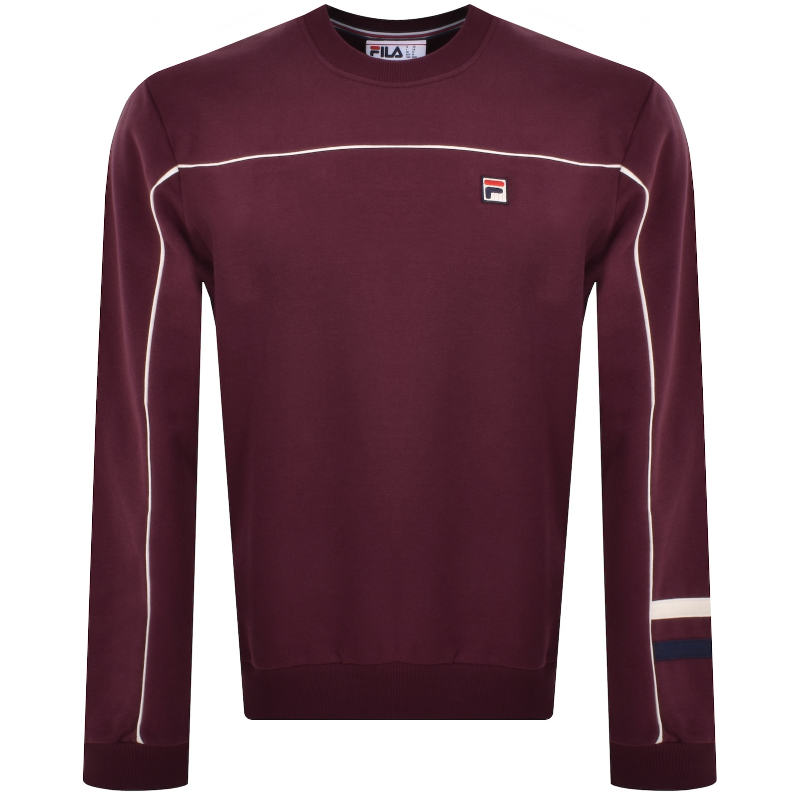 Shop Fila Vintage Adam Sweatshirt Maroon In Purple