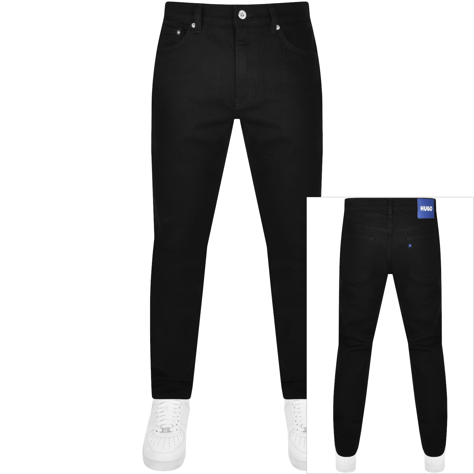 Shop Hugo Blue Ash Slim Fit Jeans Black