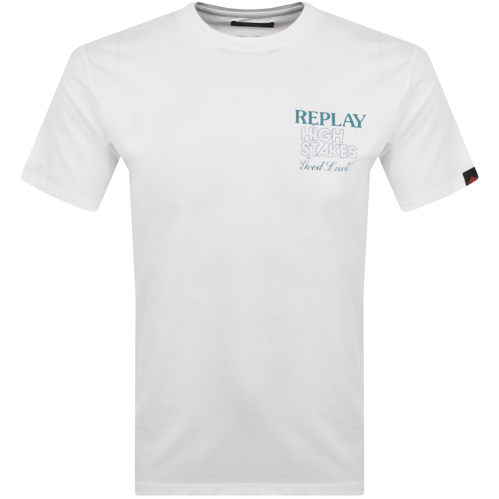 Shop Replay Logo T Shirt White