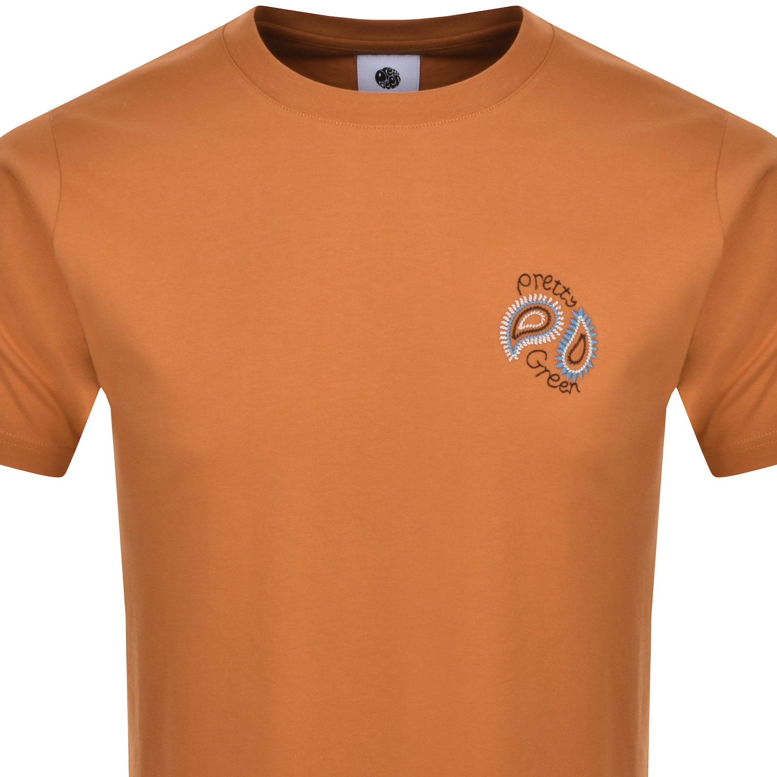 Shop Pretty Green Wonderwall T Shirt Orange