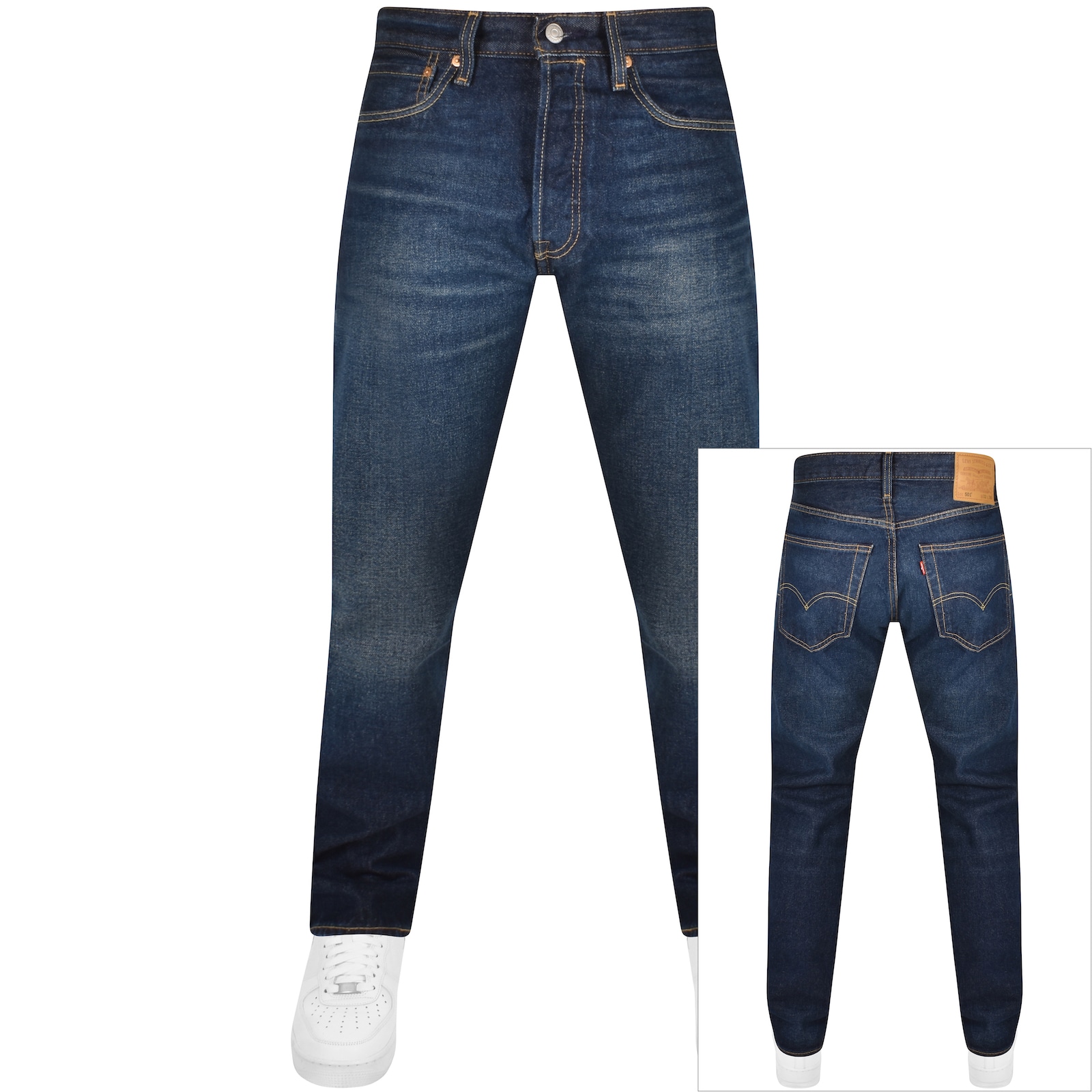 Levi's Levis 501 Original Fit Jeans Dark Wash Blue