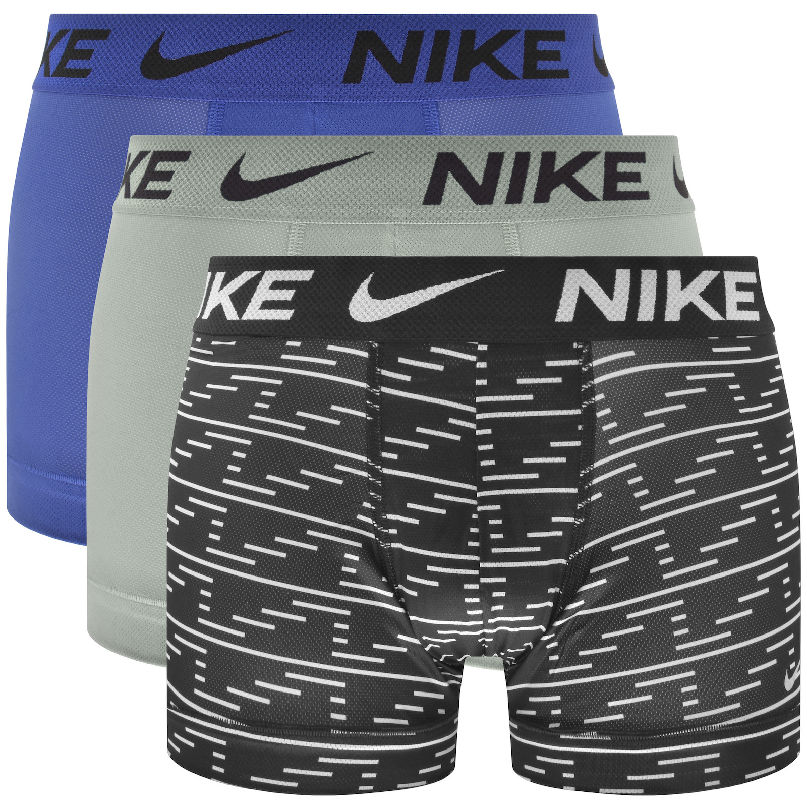 Shop Nike Logo 3 Pack Trunks In Black