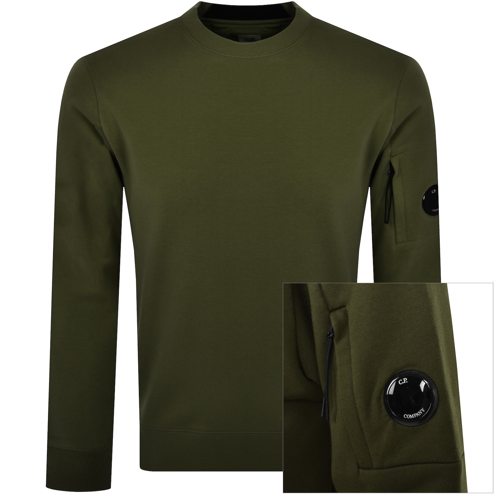 Shop C P Company Cp Company Diagonal Sweatshirt Green