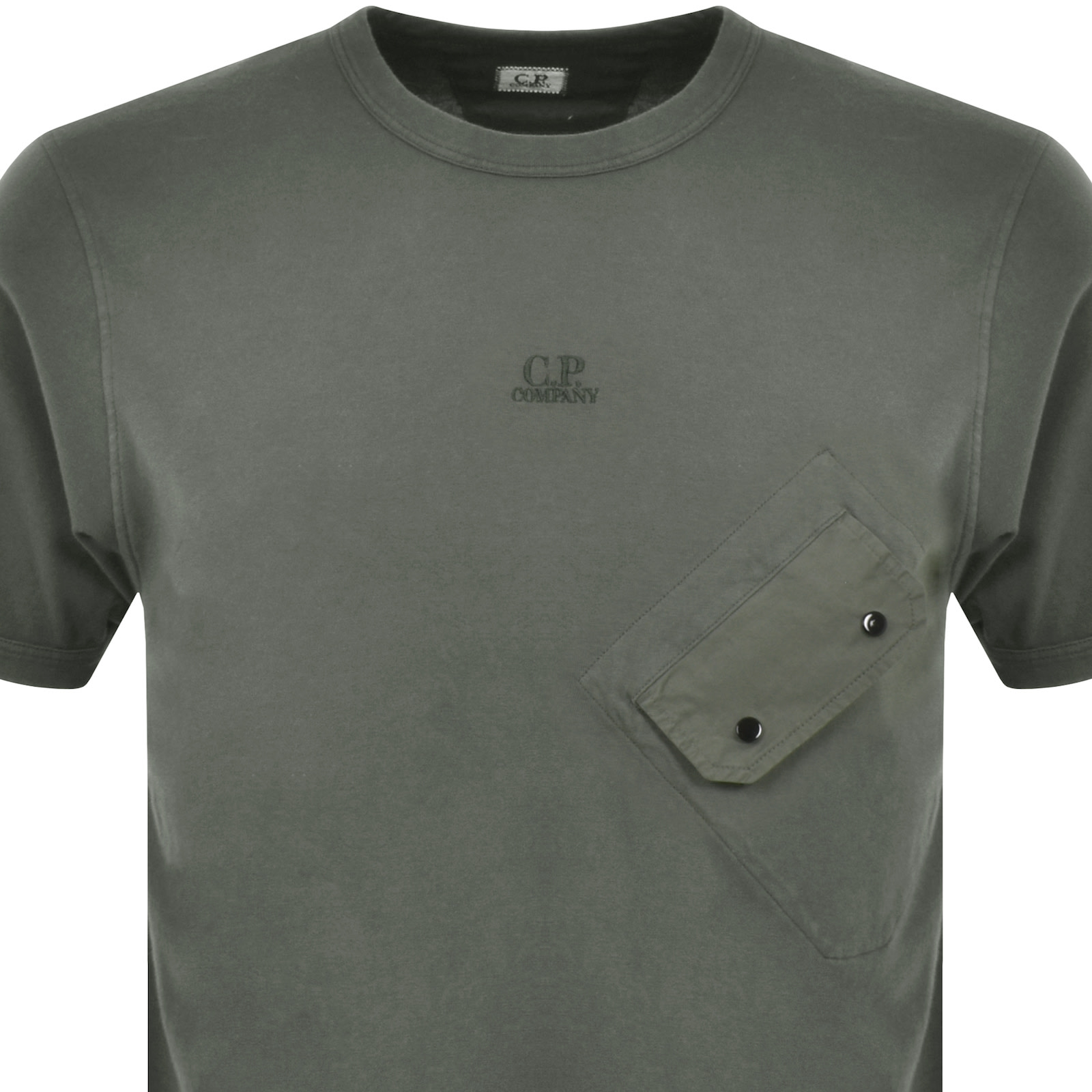 Shop C P Company Cp Company Jersey Logo T Shirt Grey