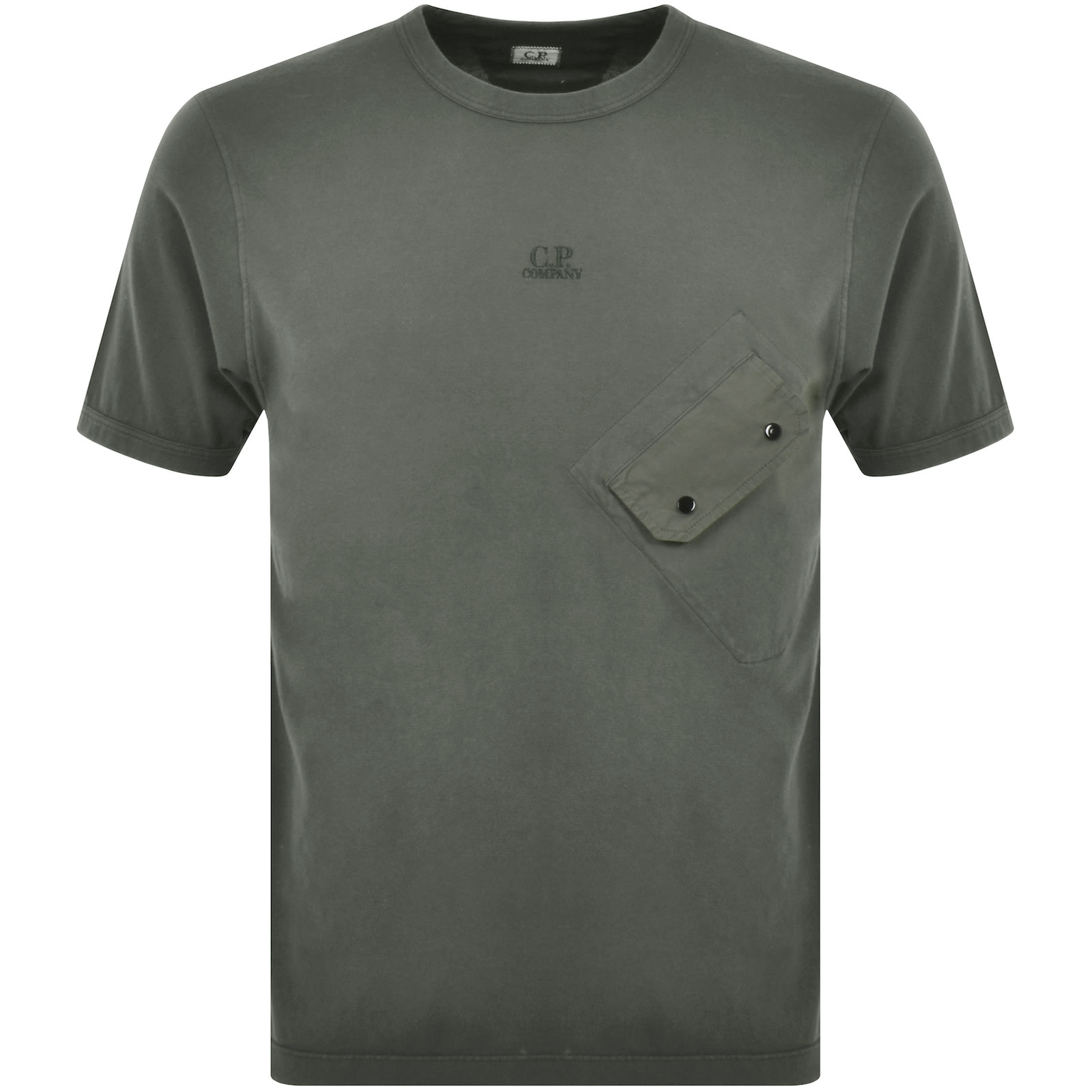 Shop C P Company Cp Company Jersey Logo T Shirt Grey