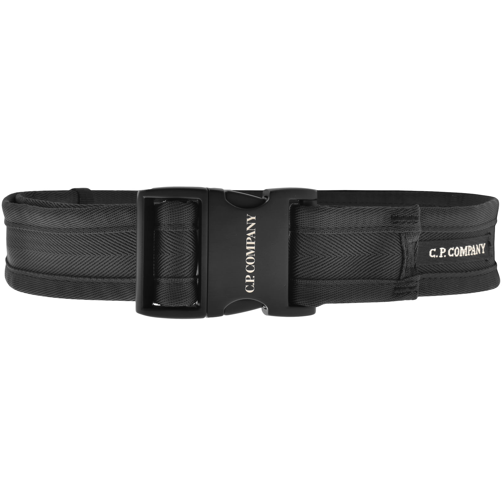 Shop C P Company Cp Company Herringbone Tape Belt Black